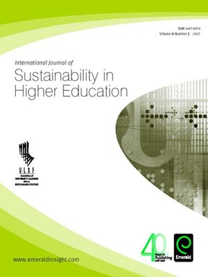 cover image of International Journal of Sustainability in Higher Education, Volume 8, Issue 2